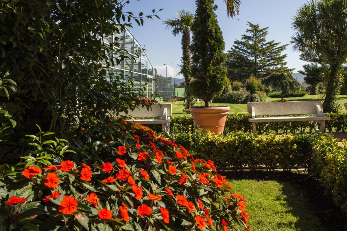Jardín al aire libre en Nuevo Astur Spa