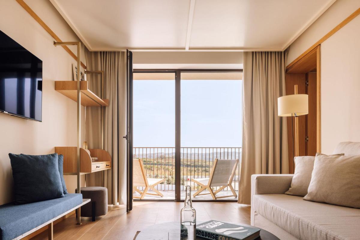 Uma área de estar em Aethos Ericeira