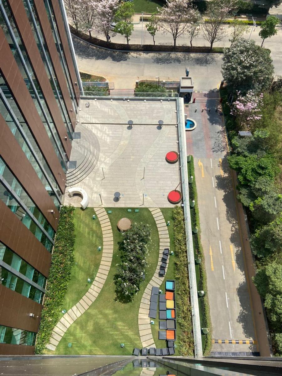 an overhead view of a park in a city at Aloft Bengaluru Outer Ring Road in Bengaluru