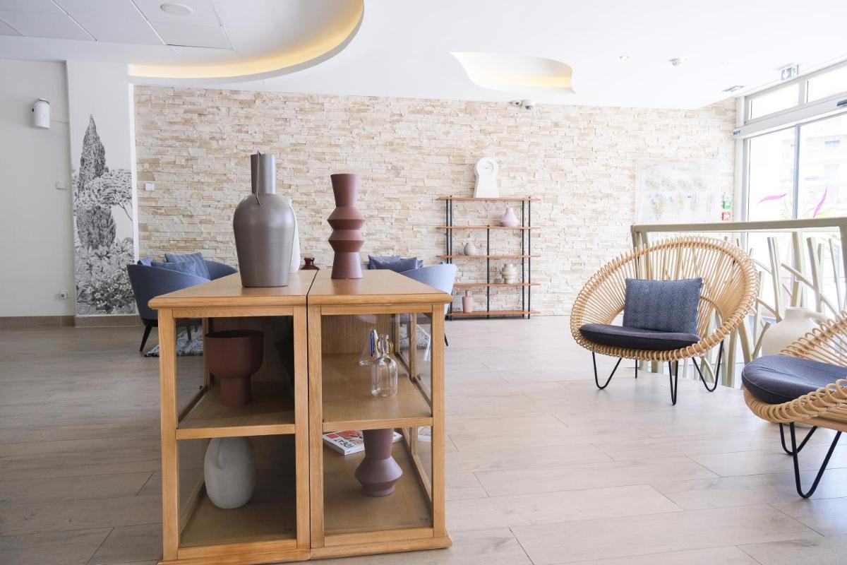 Coin salon dans l'établissement Thalazur Antibes - Résidence & Spa