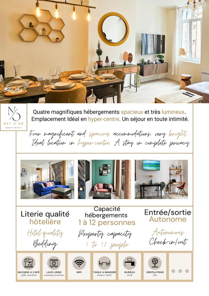 Suitetrails - Les Appartements de la Nef d'Or - Studio Mezzanine Elégant et Lumineux