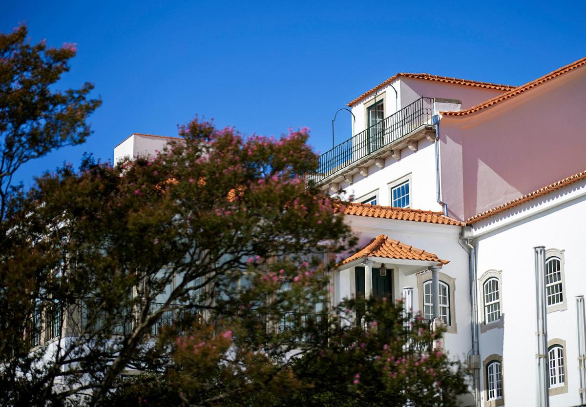 O edifício onde o hotel está situado