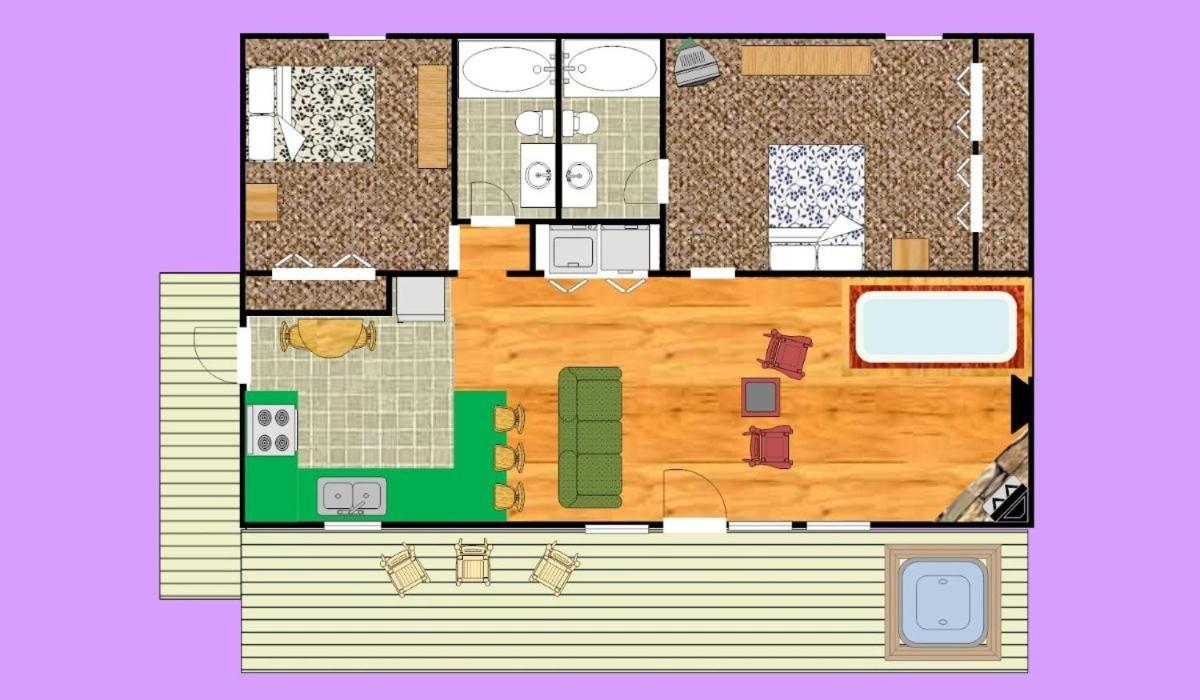 Mountain Dew - 2 Bedrooms, 2 Baths, Sleeps 4 cabin - Housity