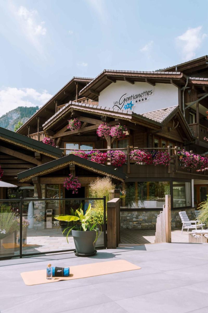 Vue générale sur la montagne ou vue sur la montagne depuis l'hôtel
