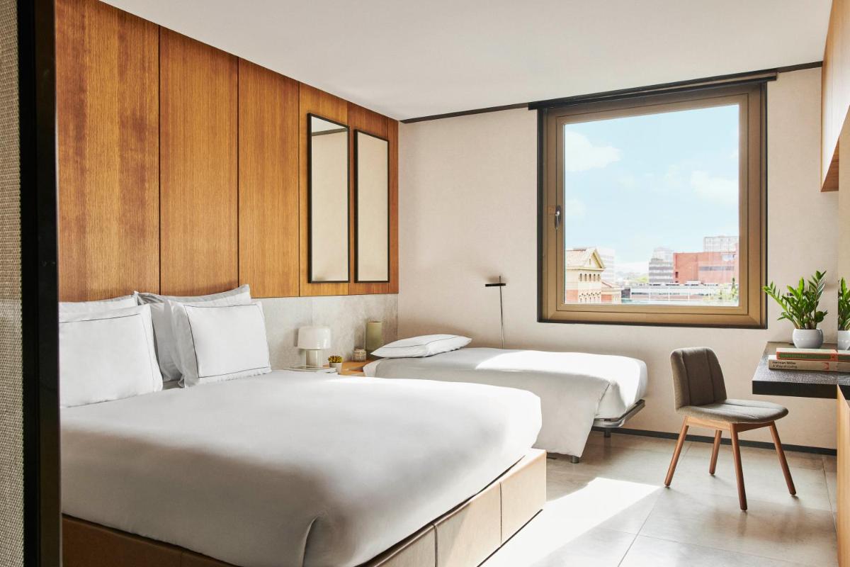 Cama o camas de una habitación en Grand Hyatt Barcelona