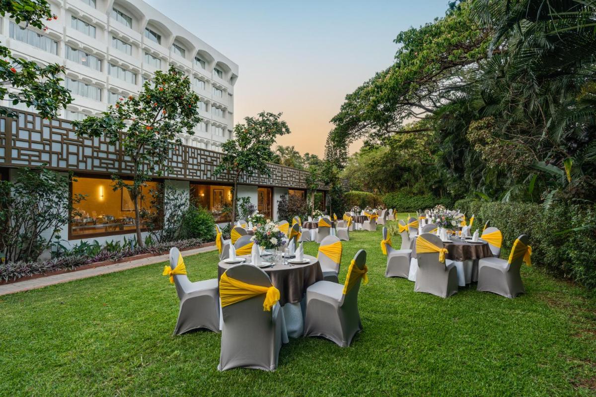 a banquet set up on the lawn of a hotel at Southern Star,Mysore in Mysore