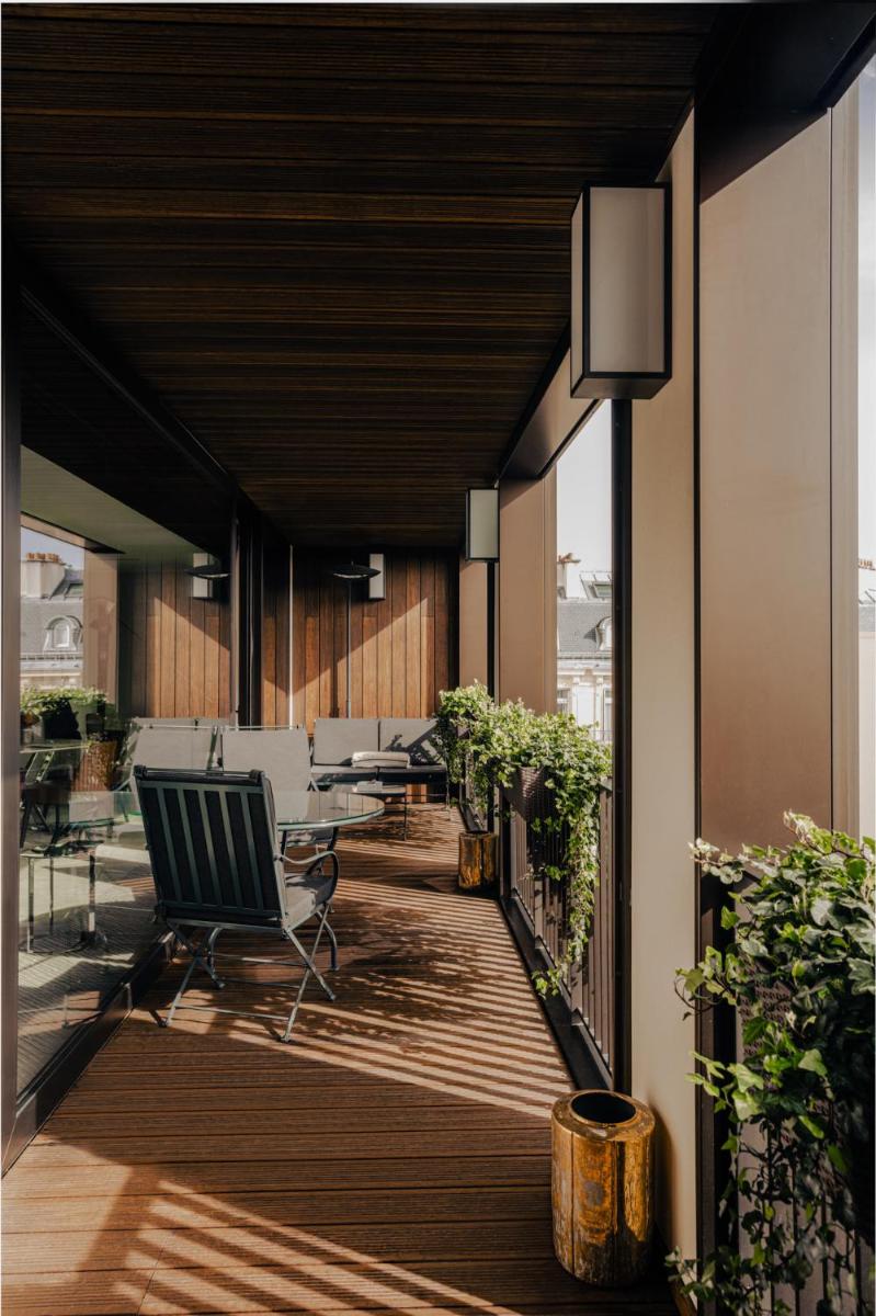 Balcon ou terrasse dans l'établissement Bvlgari Hotel Paris