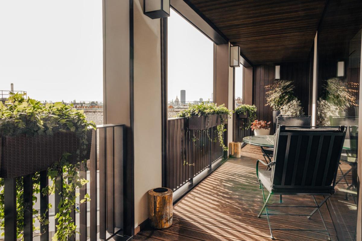 Balcon ou terrasse dans l'établissement Bvlgari Hotel Paris