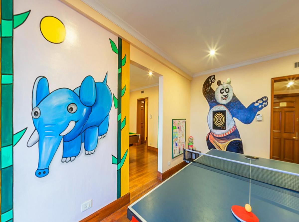 a game room with a ping pong table at The Oberoi Cecil in Shimla