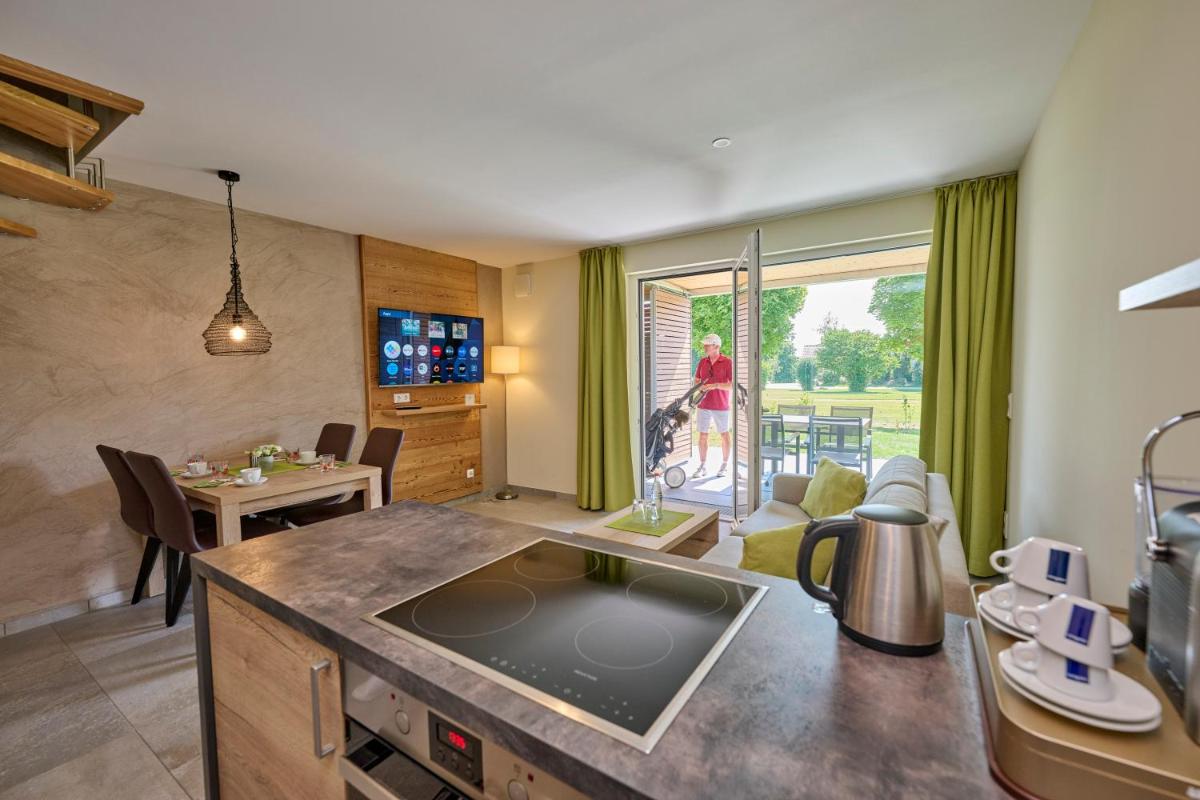Küche/Küchenzeile in der Unterkunft Bachhof Resort Apartments