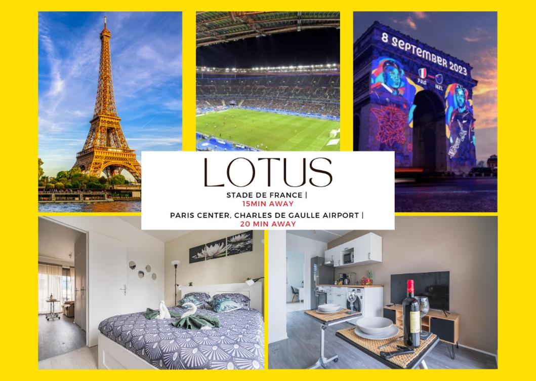 LE LOTUS - Self Checkin - 20min from Paris - Free Parking around - Hizvo