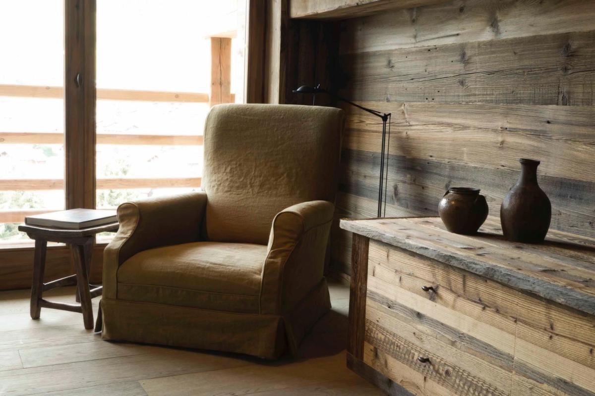 Coin salon dans l'établissement Zannier Le Chalet