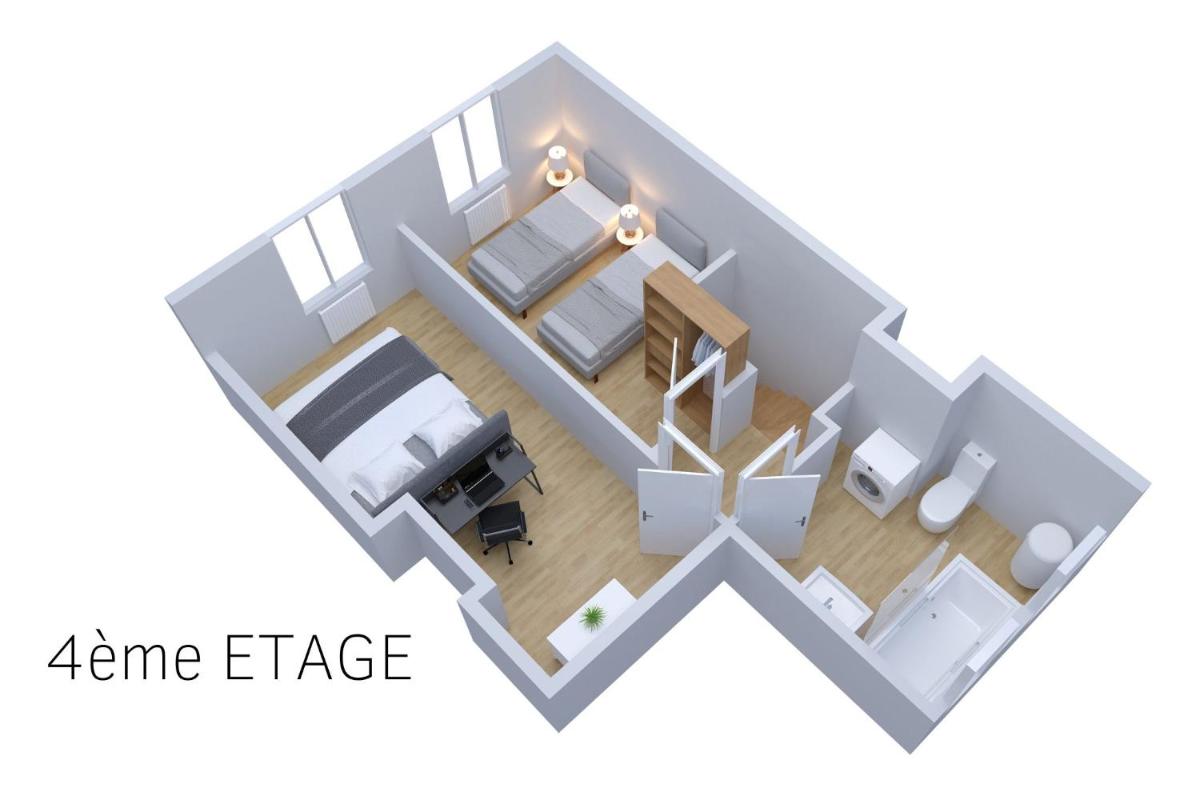 Le Double Pirou # 2 Appartements # Halte Auvergne - Housity