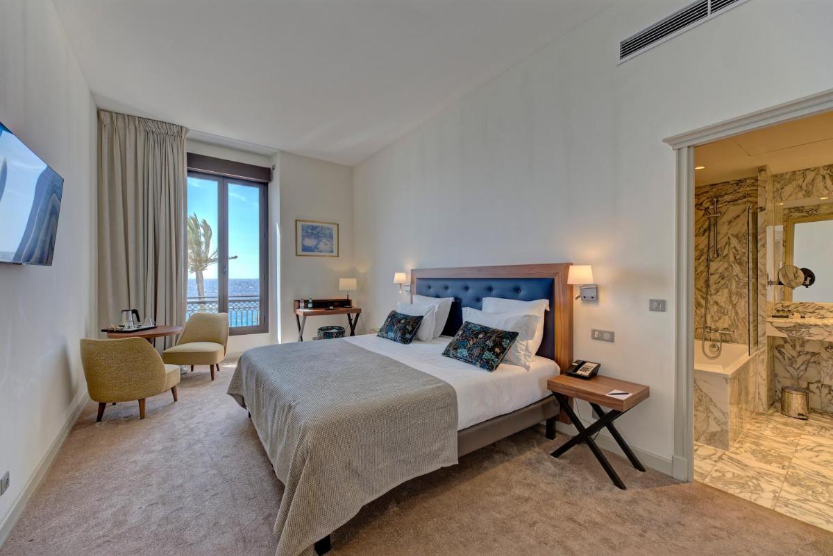 Un ou plusieurs lits dans un hébergement de l'établissement Westminster Hotel & Spa Nice