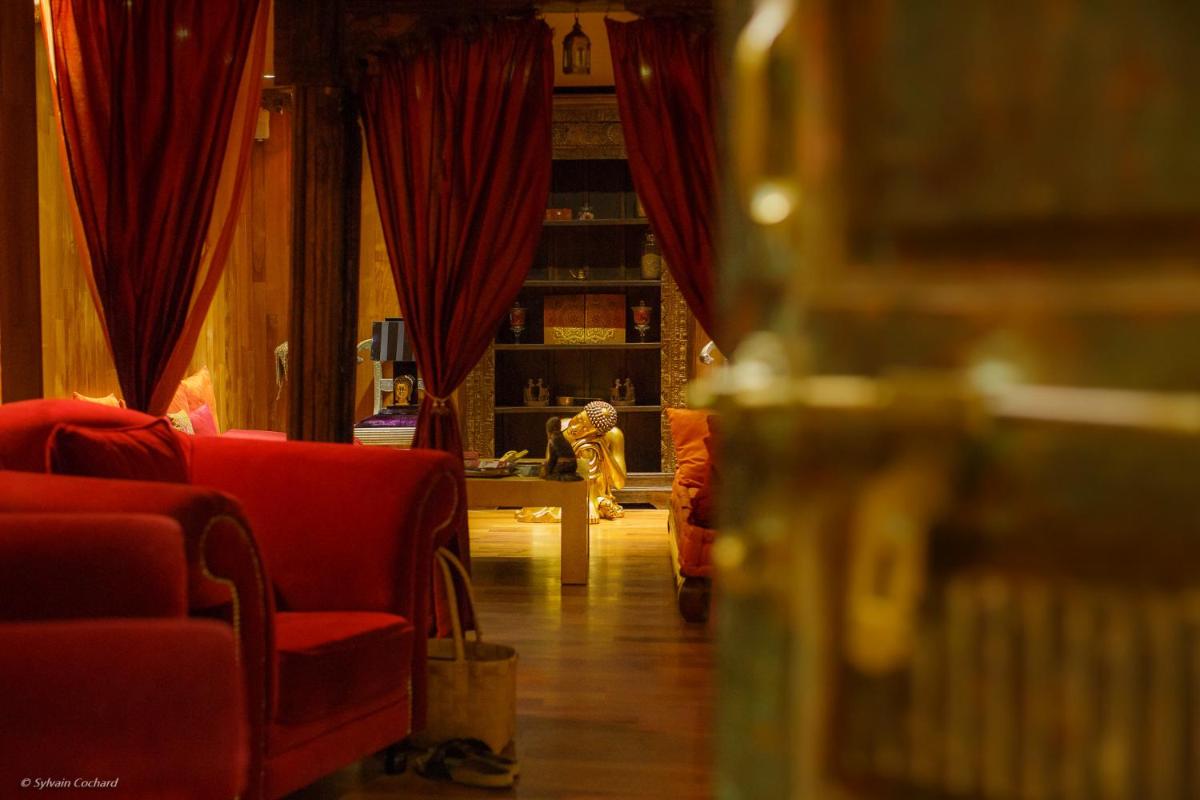 Coin salon dans l'établissement Hôtel Macchi Restaurant & Spa