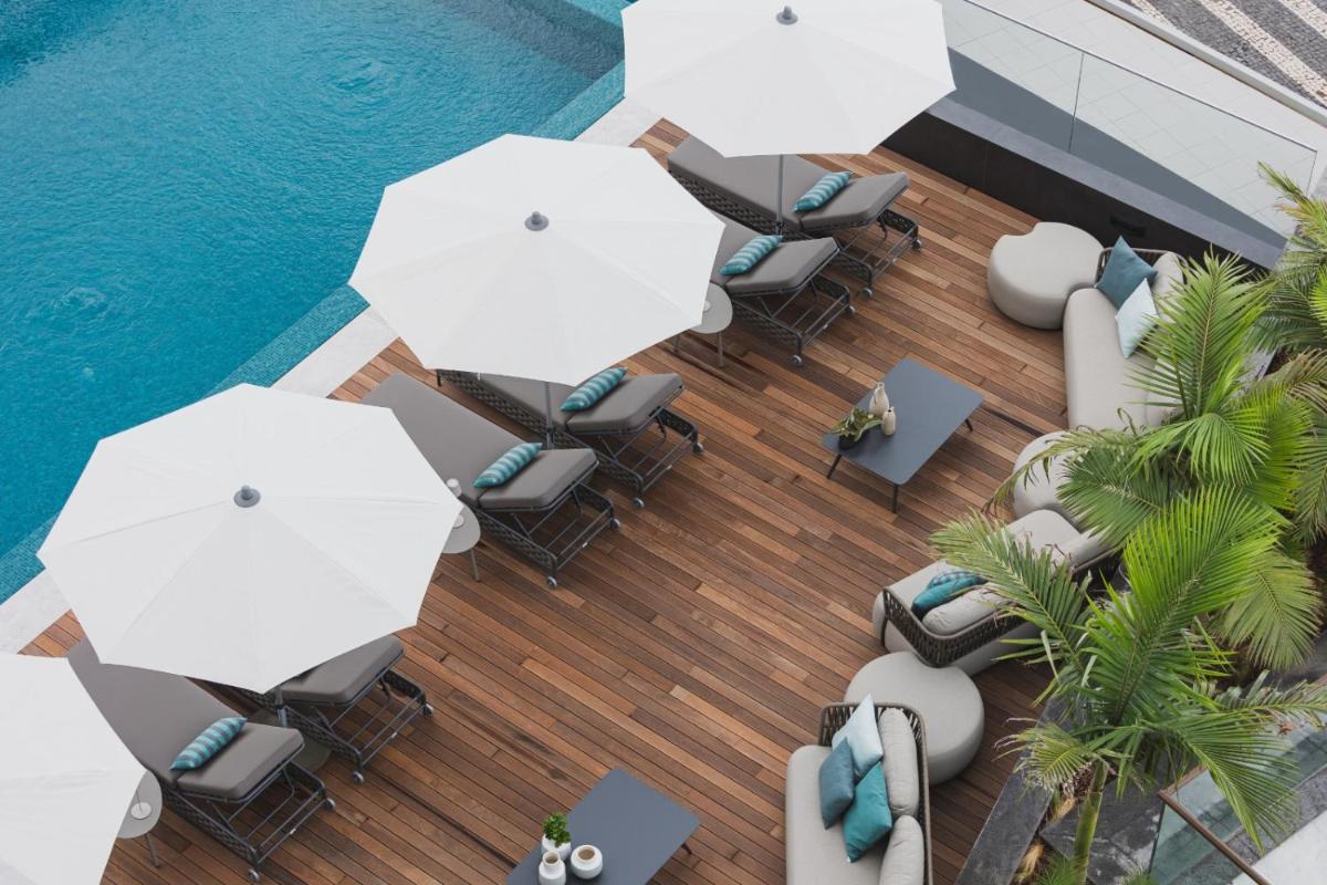 Uma área de estar em Hotel Marina Atlântico