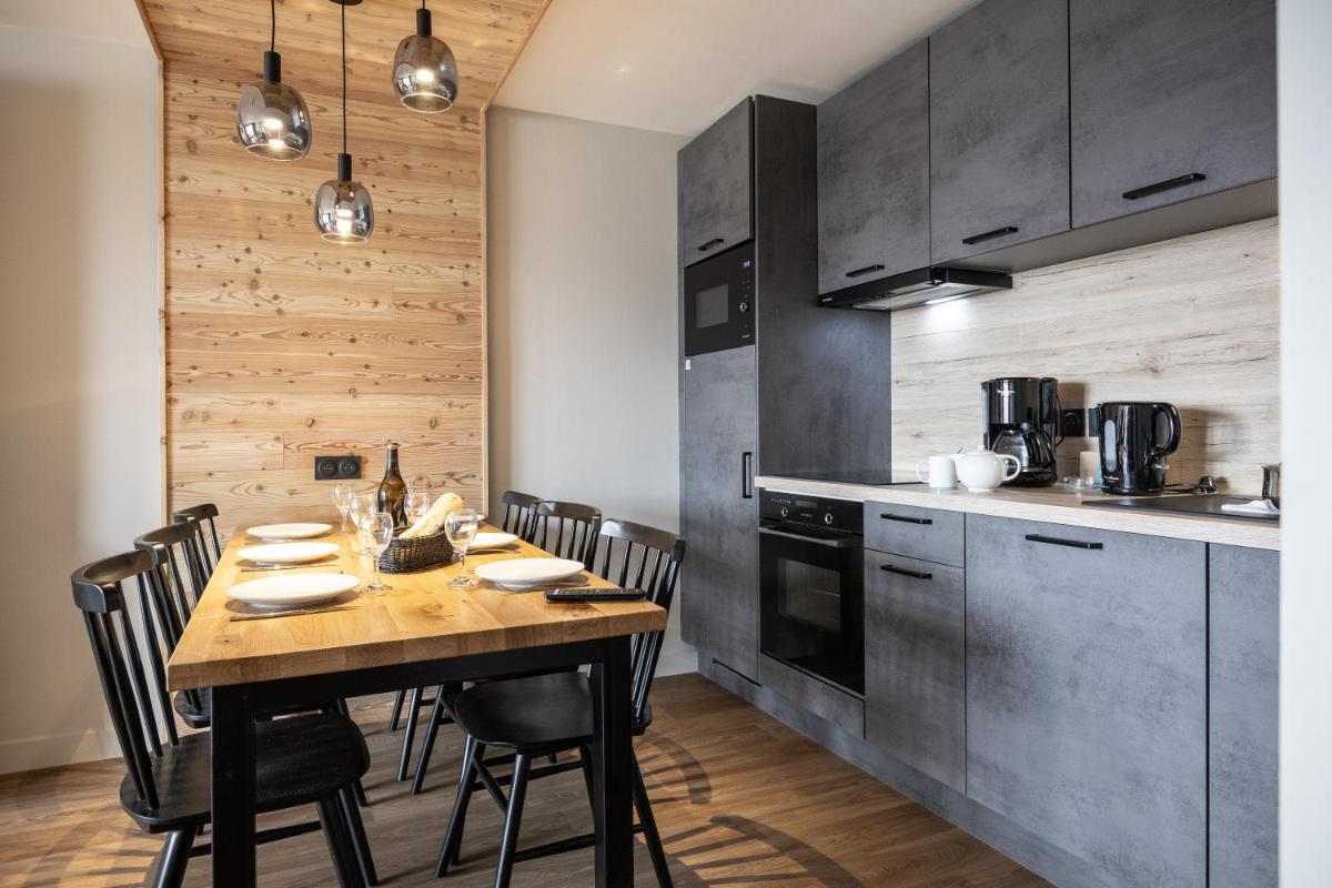 Cuisine ou kitchenette dans l'établissement Résidence Club MMV Le Silvana