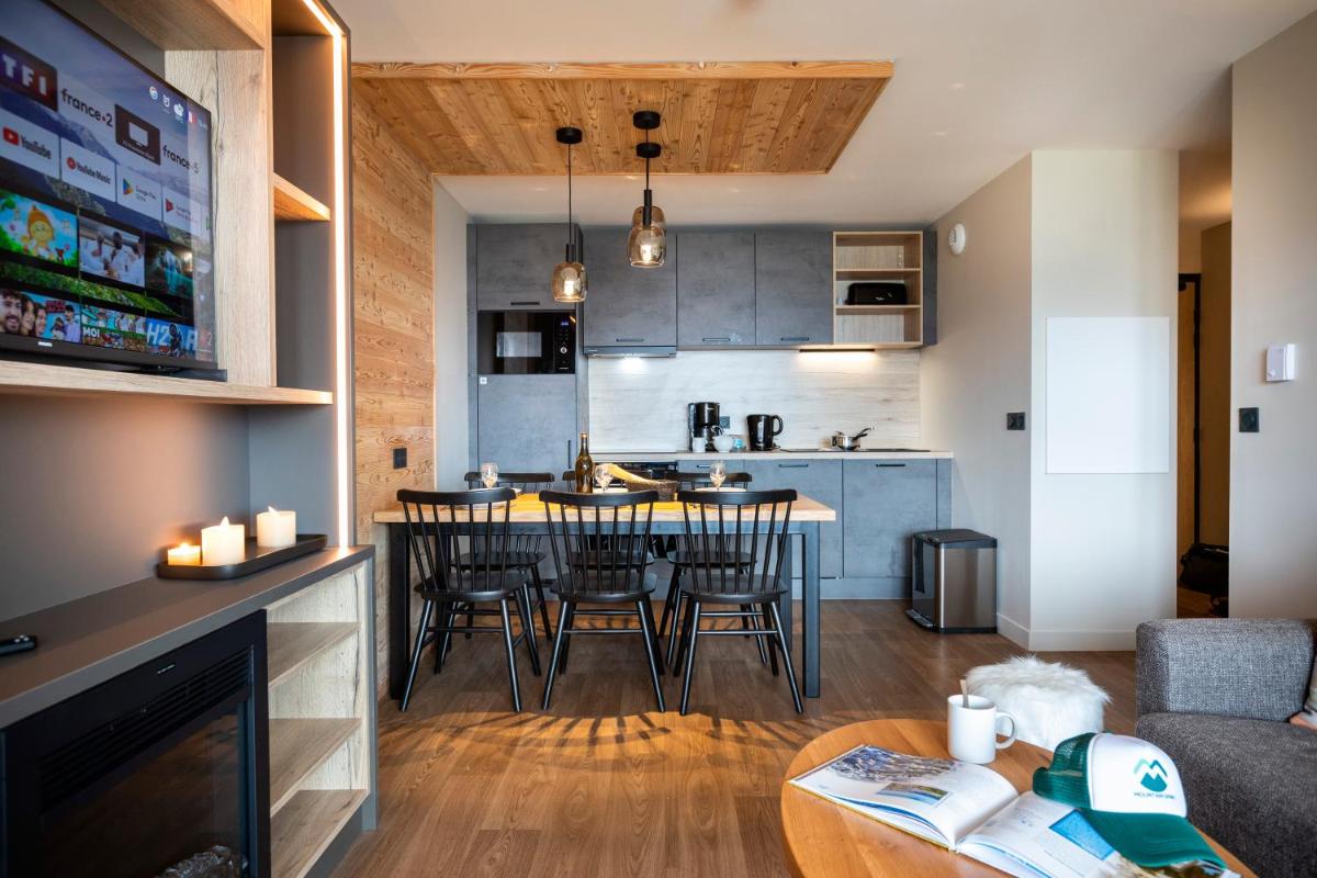Cuisine ou kitchenette dans l'établissement Résidence Club MMV Le Silvana