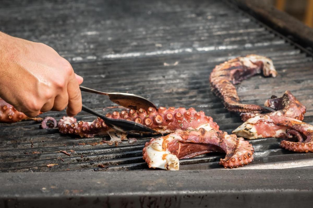Barbacoa disponible para clientes en el hotel