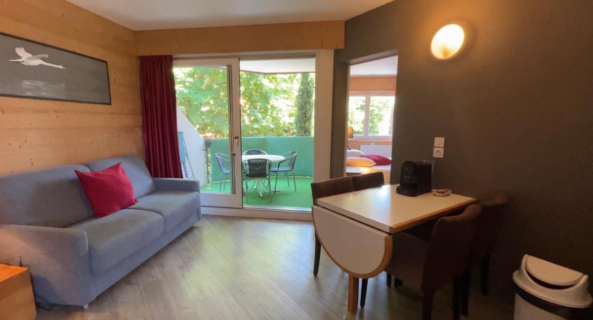 Coin salon dans l'établissement Résidence Côté Chalet