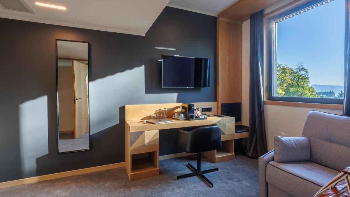 Télévision ou salle de divertissement dans l'établissement Domaine de Dolomieu Hotel & Spa - BW Premier Collection