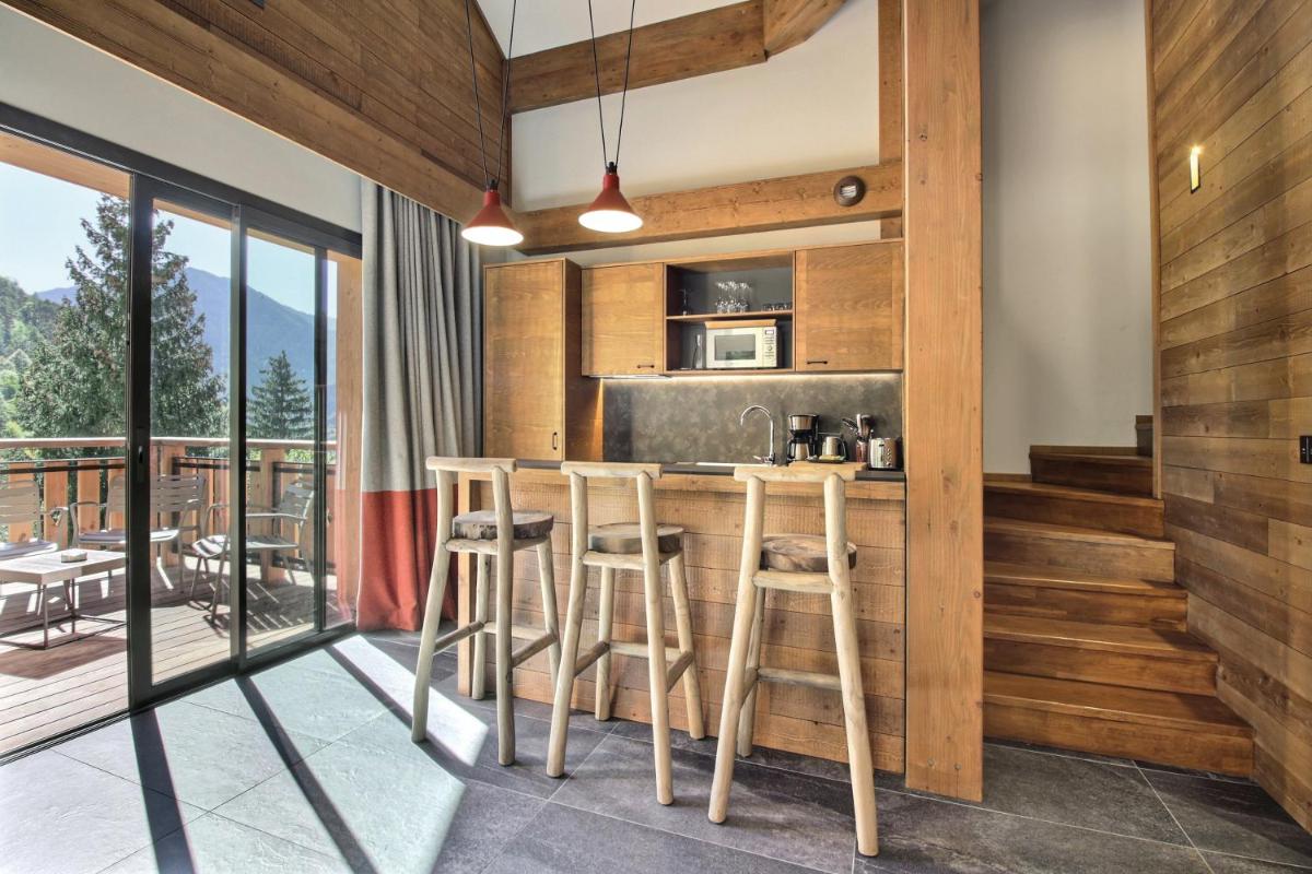 Cuisine ou kitchenette dans l'établissement Pure Montagne Resort & Spa