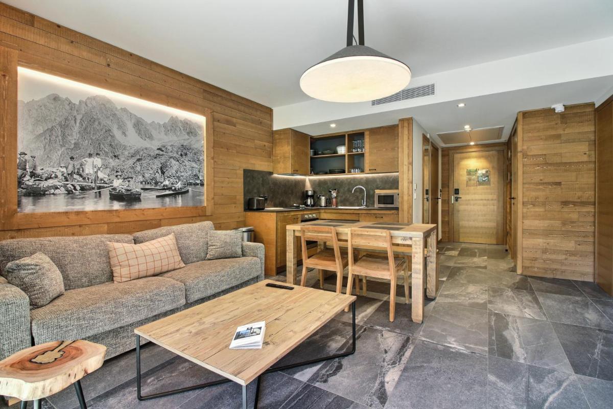 Cuisine ou kitchenette dans l'établissement Pure Montagne Resort & Spa