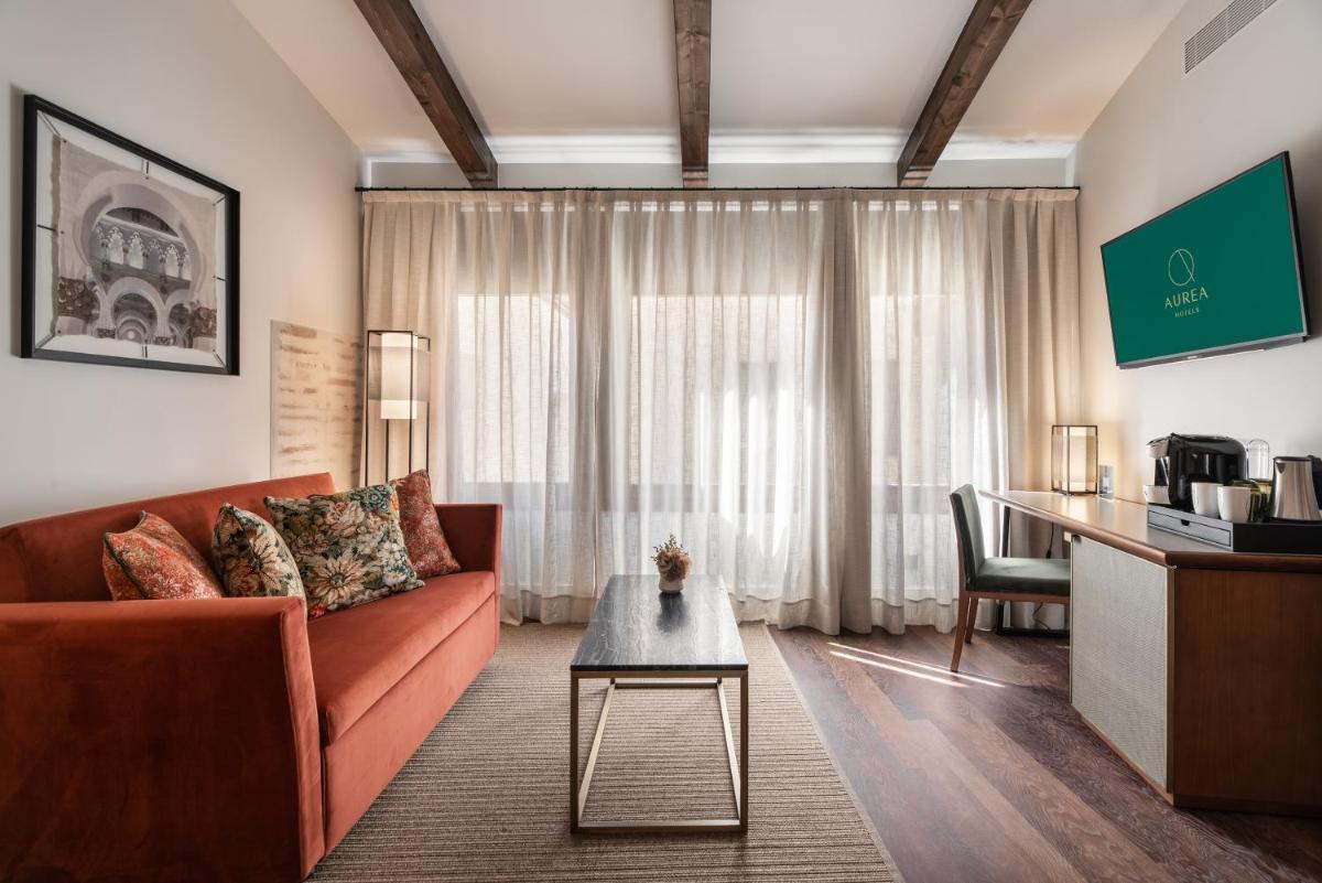 Zona de estar de Áurea Toledo by Eurostars Hotel company
