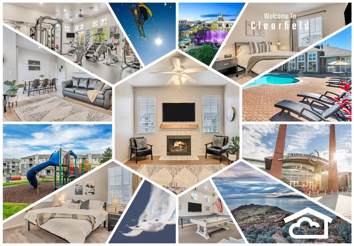 2 Jumbo King Beds w Pool 4K TVs Close to Hill AFB - Housity