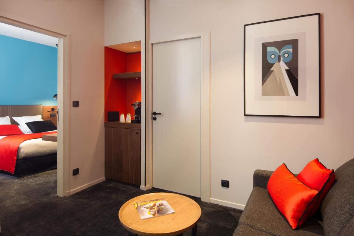 Un ou plusieurs lits dans un hébergement de l'établissement Chapeau Rouge par William Frachot - Hôtel Espace Bien-être & Restaurant étoilé