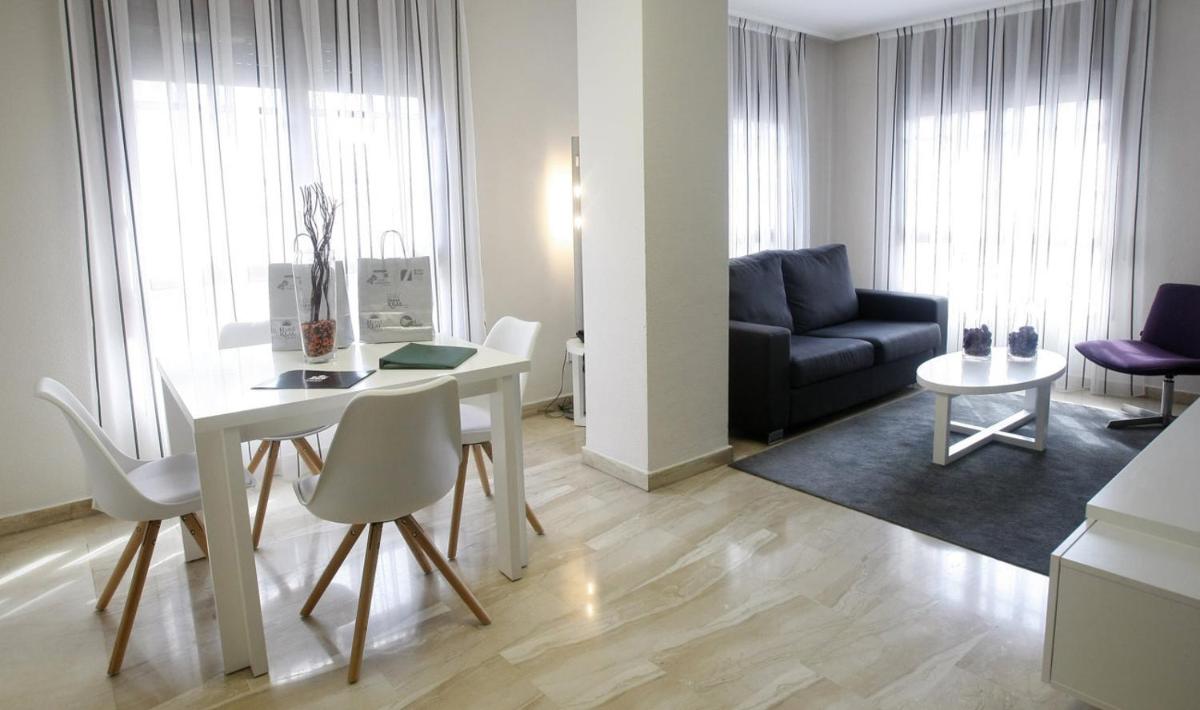 Zona de estar de Aparthotel Los Girasoles