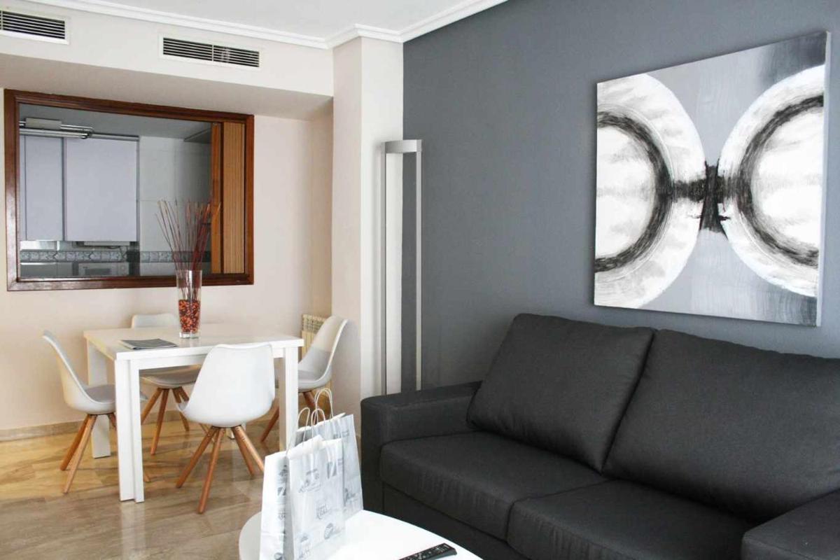Zona de estar de Aparthotel Los Girasoles
