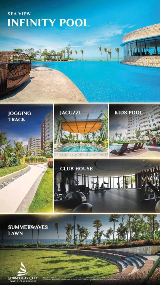 Suitetrails - apartemen borneo bay city type 2 kamar view kolam Balikpapan