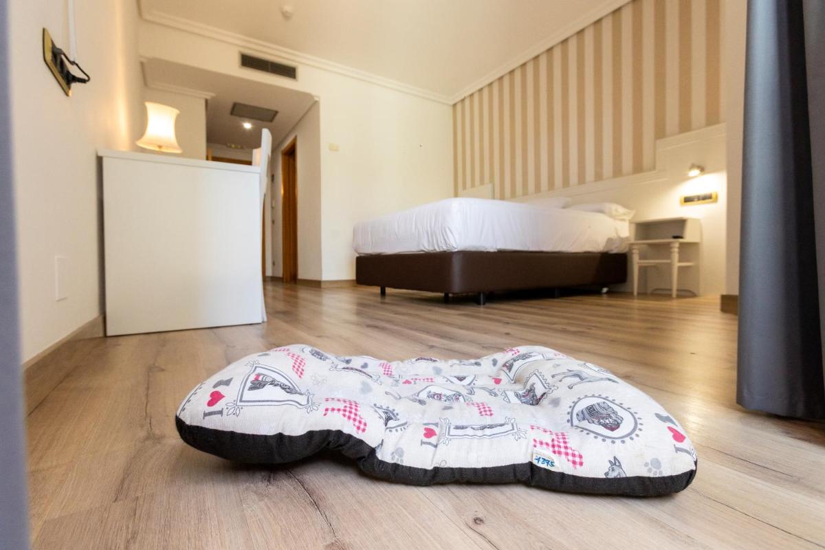 Cama o camas de una habitación en Hotel Alfonso I