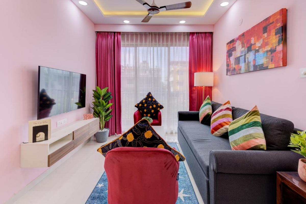Cozy 2BHK 4km from GOI airport - 15 min to Cansaulim Beach South Goa - Swimming pool access - Housity