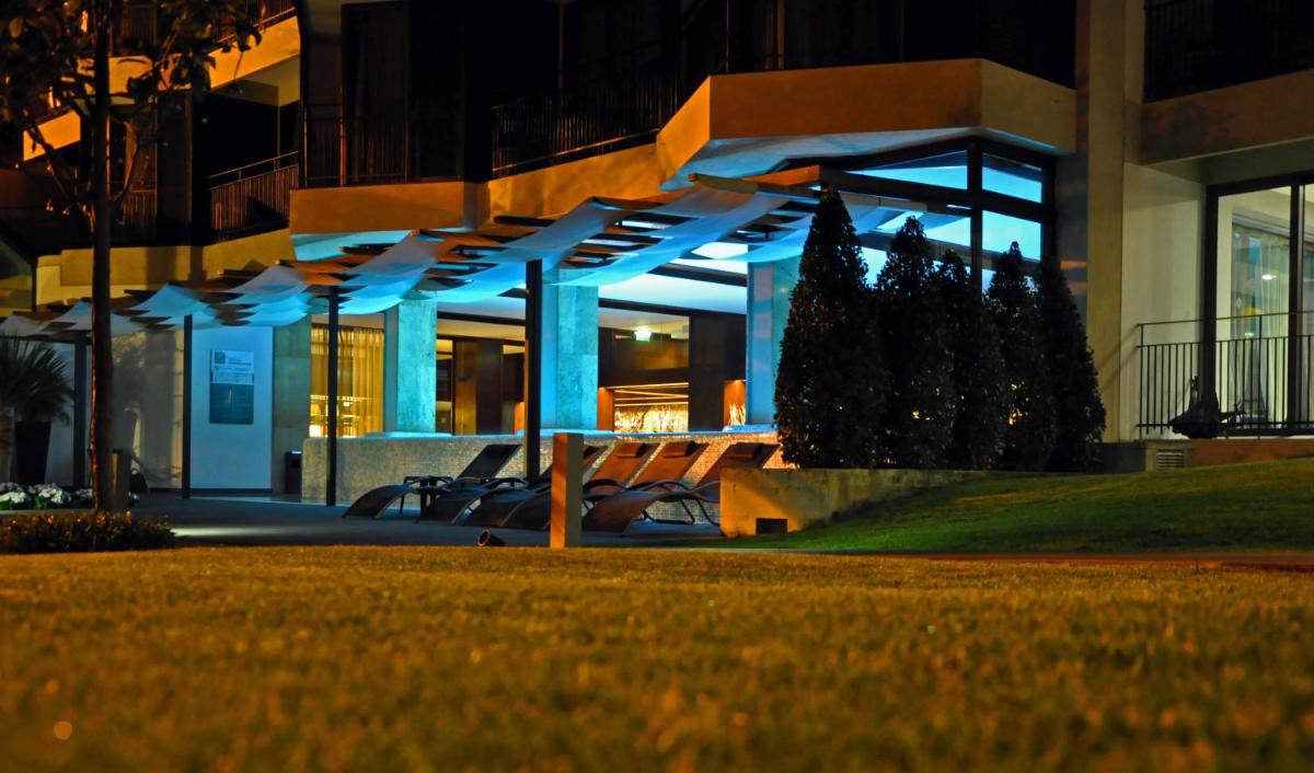O edifício onde o hotel está situado
