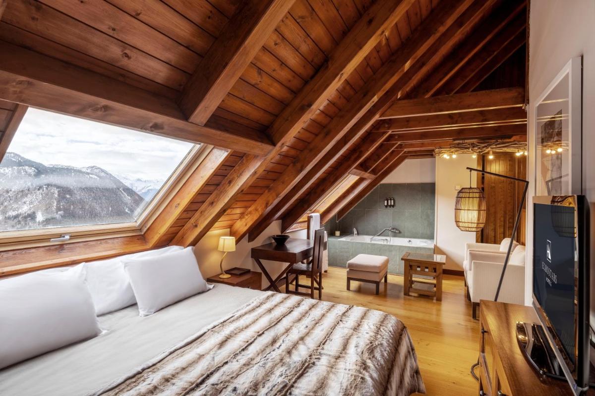 Cama o camas de una habitación en Eurostars La Pleta