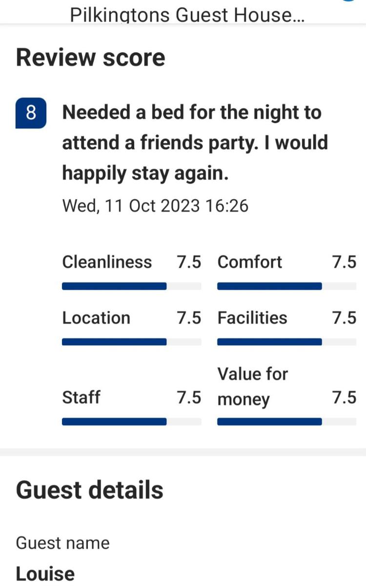 Pilkingtons Guest House Accrington - Housity