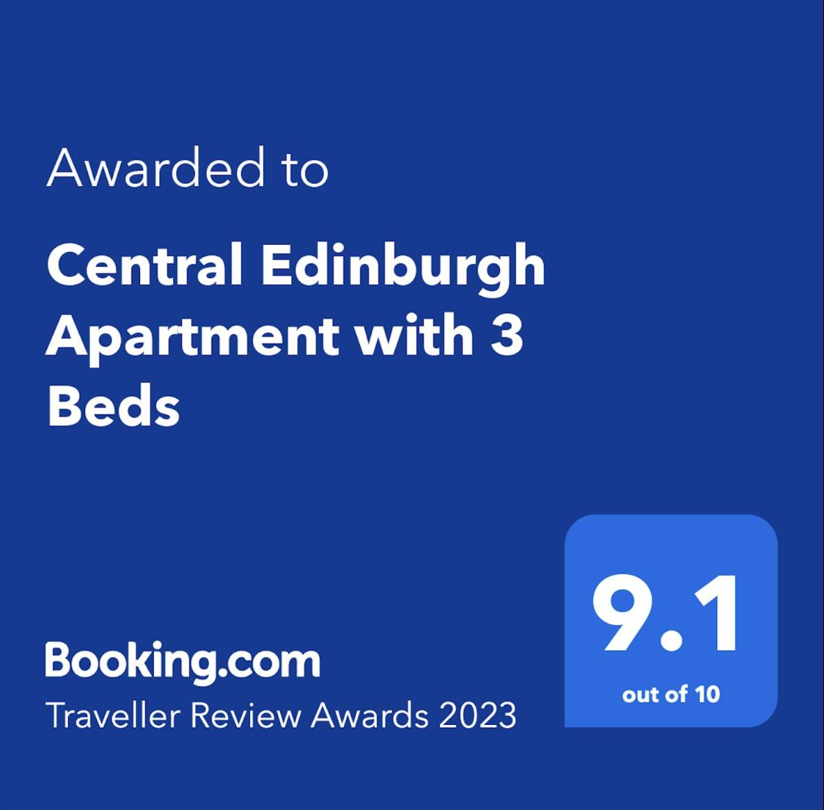 Traveller Award Winner 2024 - Edinburgh Apartment with 3 Beds - Housity