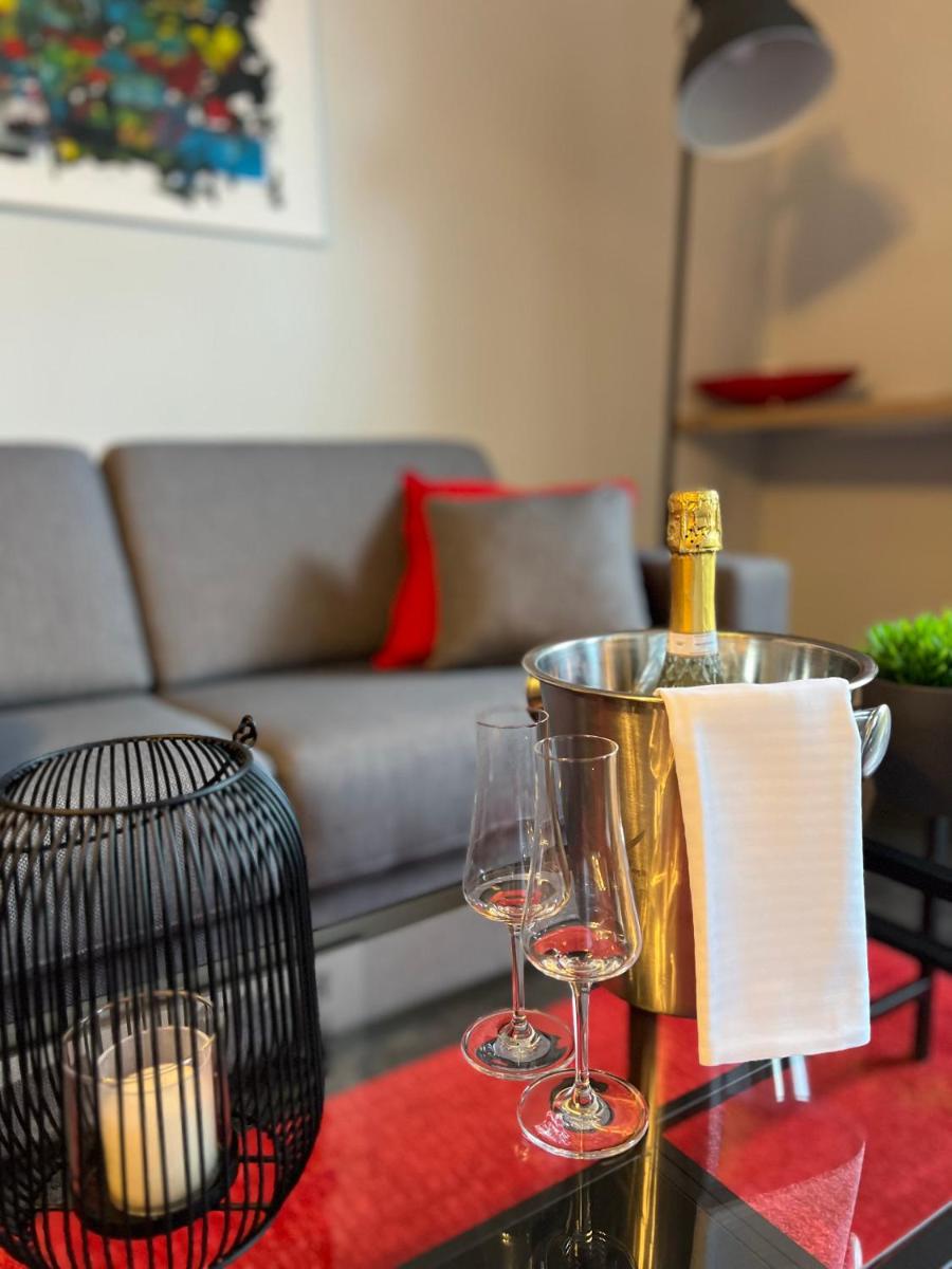 Ein Sitzbereich in der Unterkunft Motel Hasetal