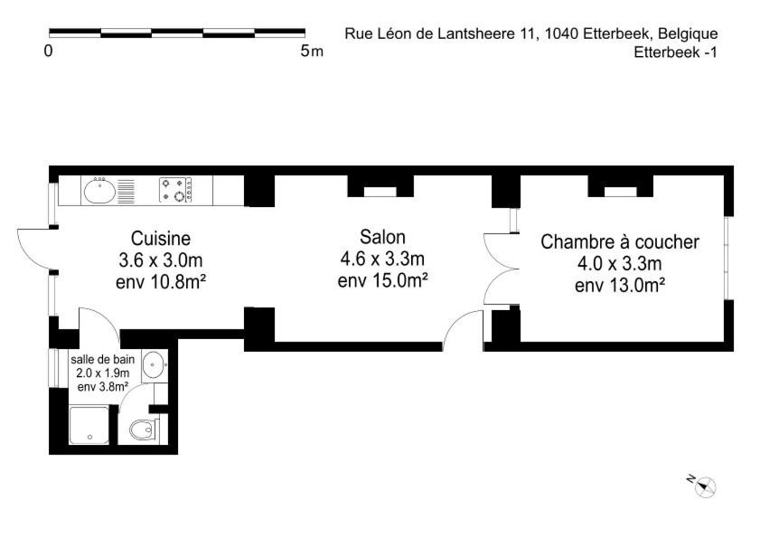 Suitetrails - Apartment in Brussels, Lantsheere by Homenhancement SA