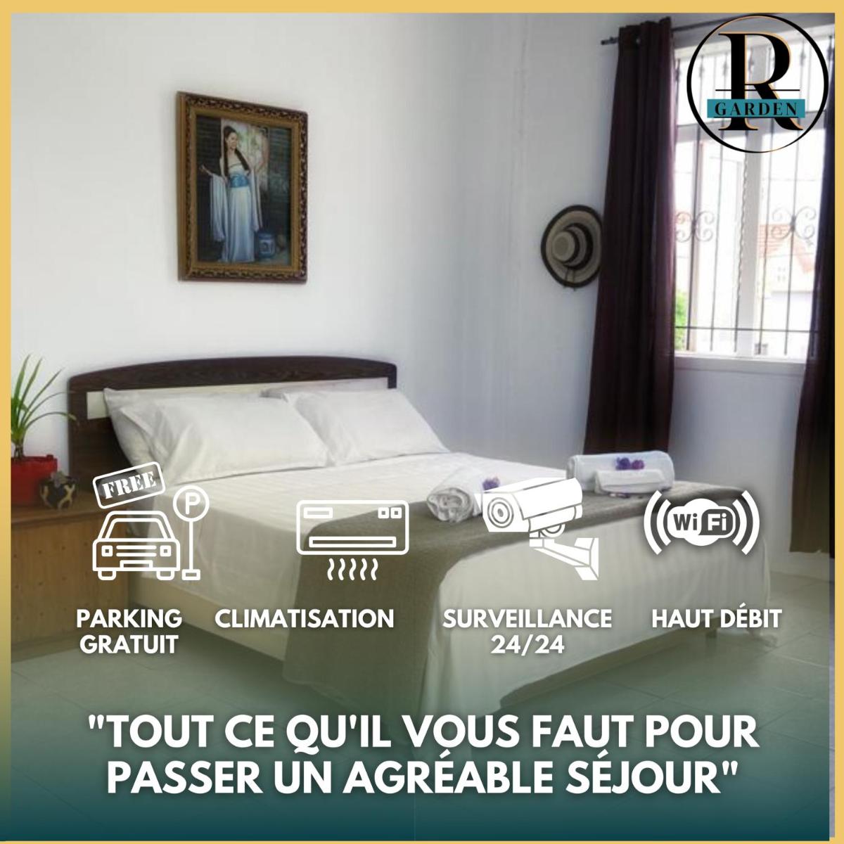 R Garden Villa au calme de Baie du tombeau, Appartement familiale de 3 chambres et cuisine - Housity