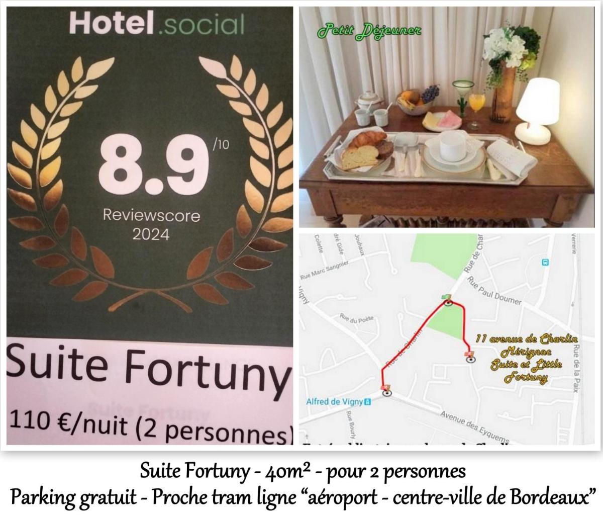 LE FORTUNY - 3 Suites, 2 apparts, 1 chambre - proche TRAM ligne aéroport et parking gratuit - Housity