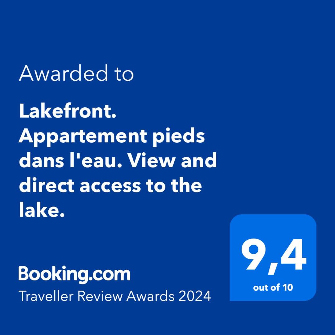 Lakefront. Appartement pieds dans l'eau. View and direct access to the lake. - Housity