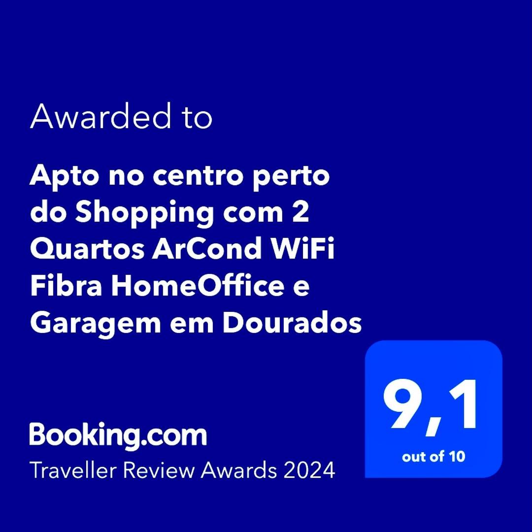 Apto no centro perto do Shopping com 2 Quartos de Casal ArCond WiFi Fibra HomeOffice e Garagem em Dourados - Housity