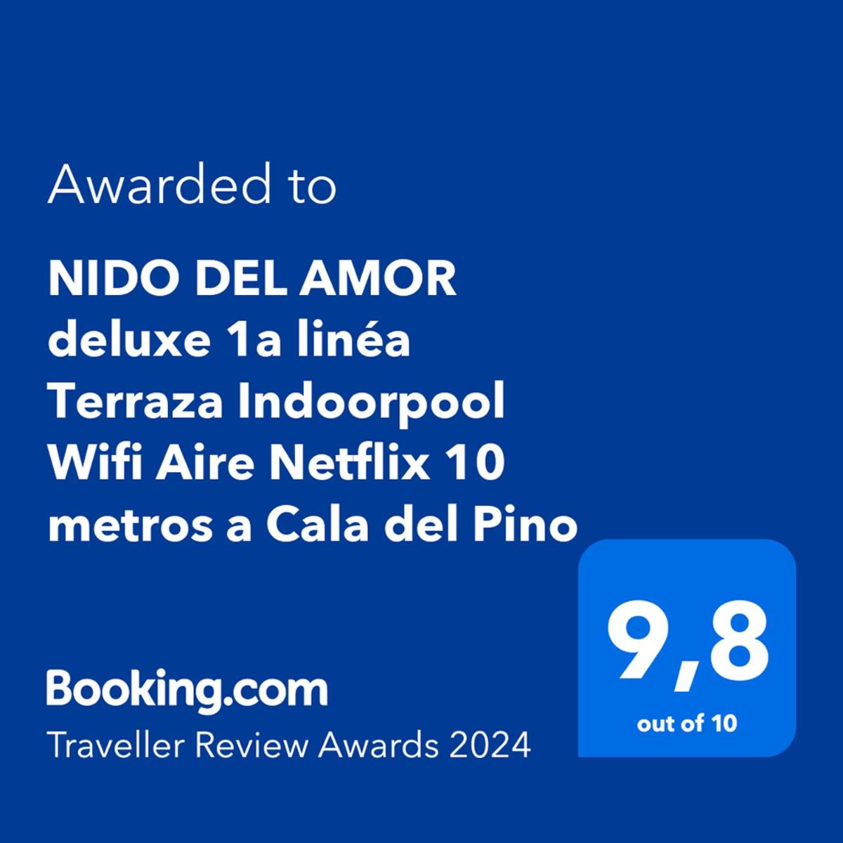 NIDO DEL AMOR deluxe 1a linéa Terraza Indoorpool Wifi Aire Netflix 10 metros a Cala del Pino - Housity