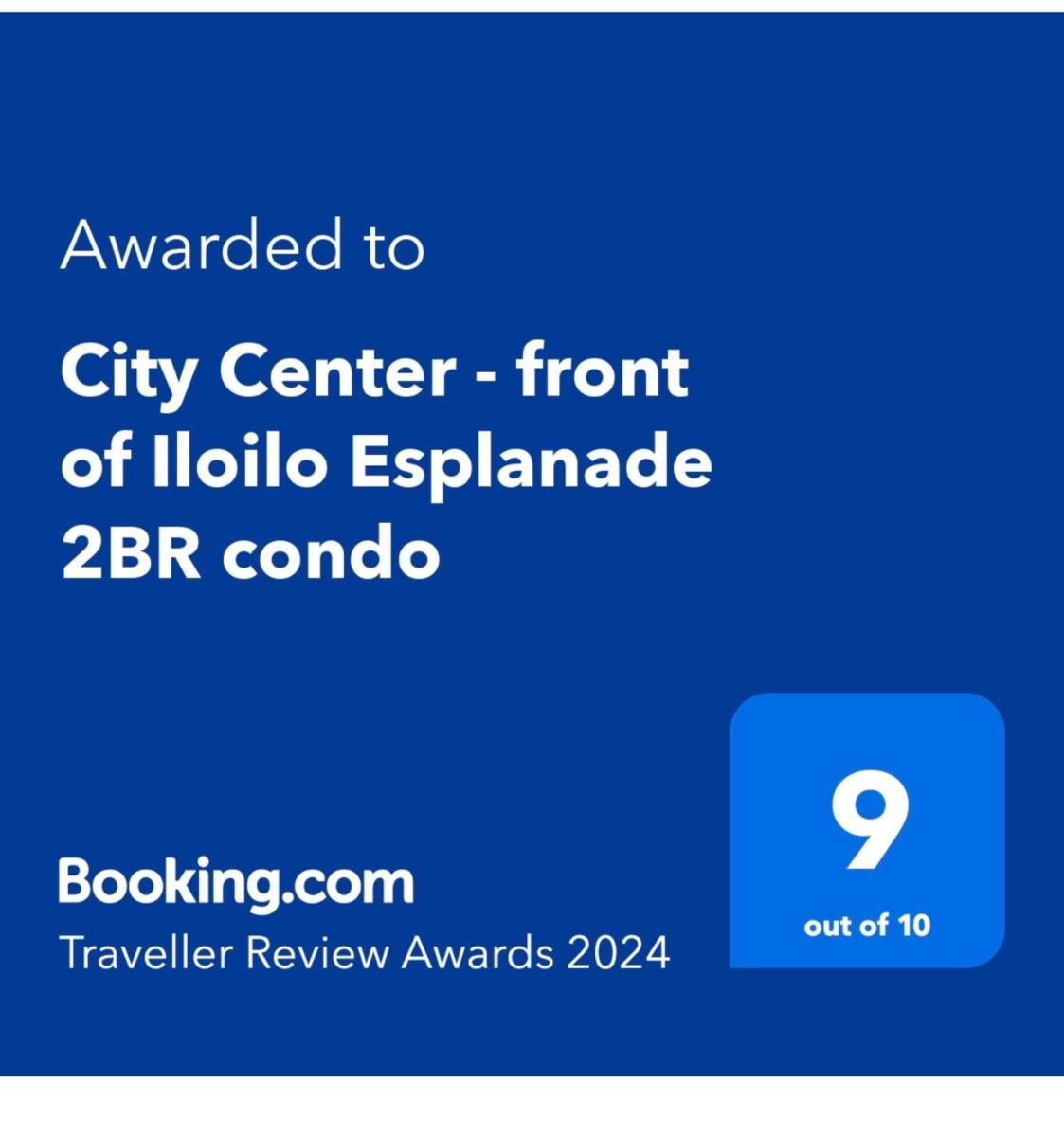 Suitetrails - City Center - front of Iloilo Esplanade 2BR condo