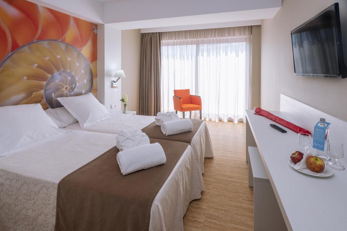 Cama o camas de una habitación en Sumus Hotel Stella and Spa 4S Adults Recommended