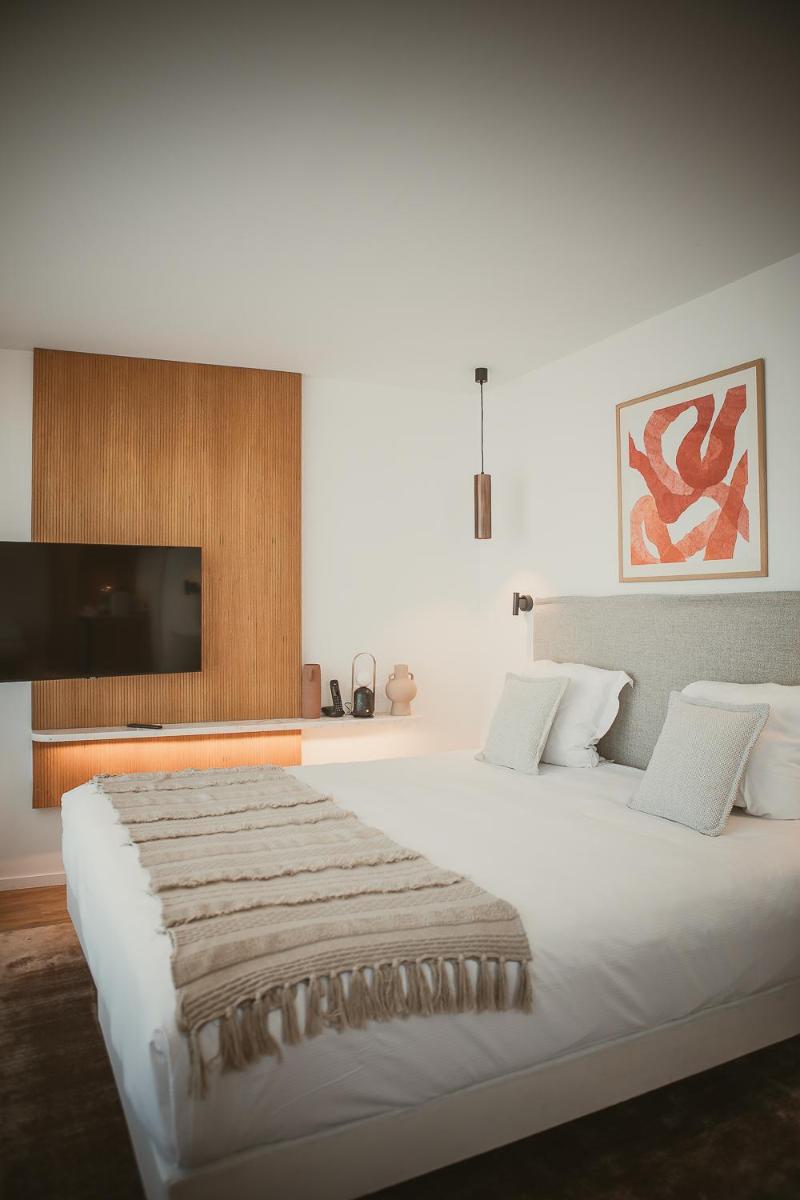 Un ou plusieurs lits dans un hébergement de l'établissement Hôtel La Plage 5 étoiles La Grande Motte