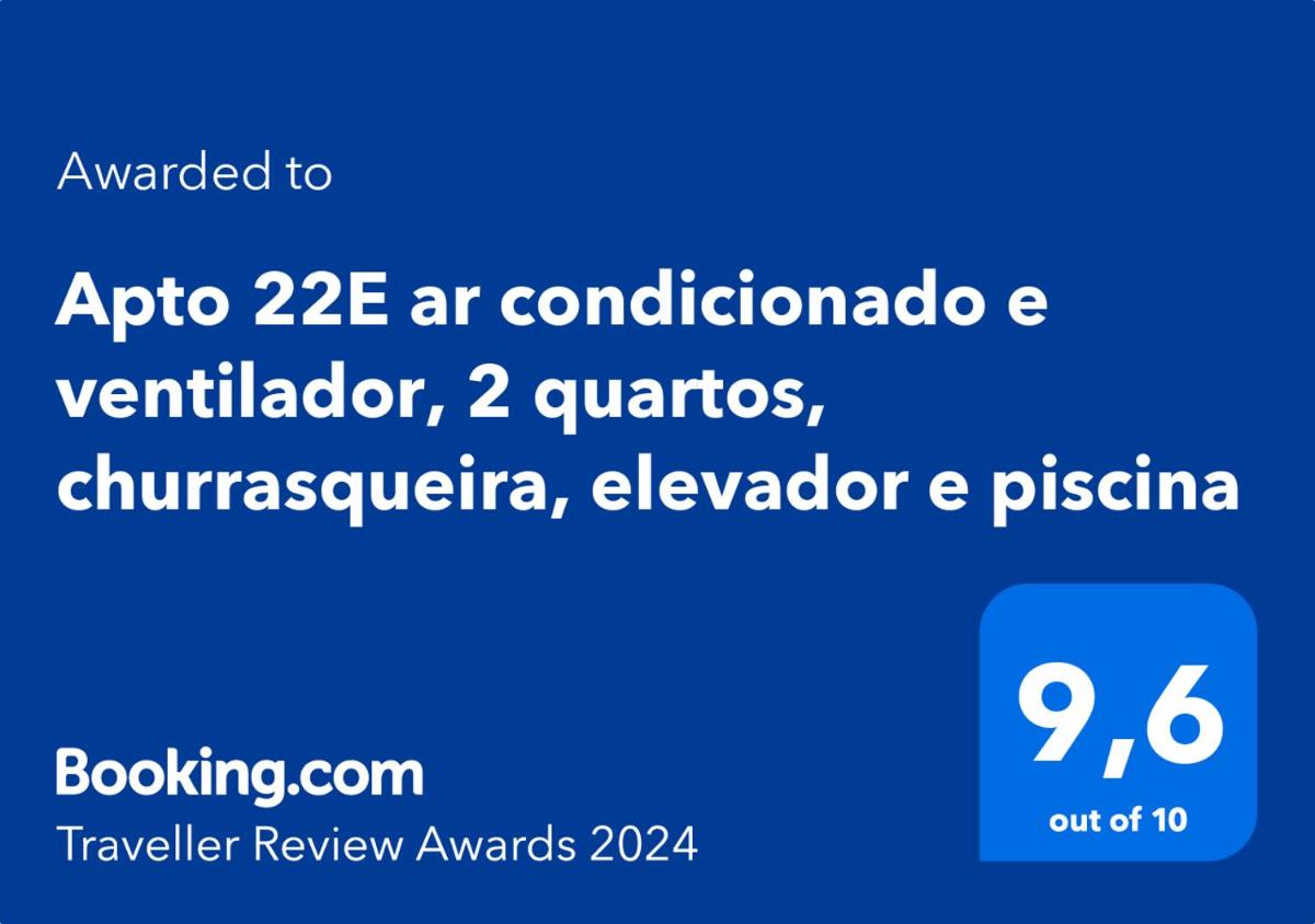 Apto 22E ar condicionado e ventilador, 2 quartos, churrasqueira, elevador e piscina - Housity